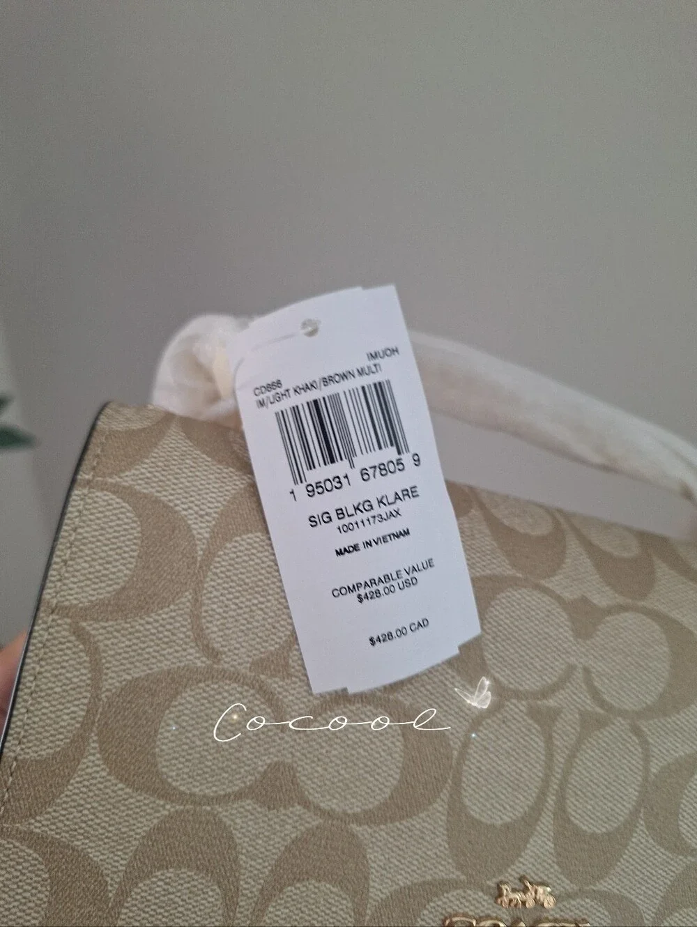 NWT Coach Klare Crossbody Bag In Blocked Signature CanvasCD866 - $428